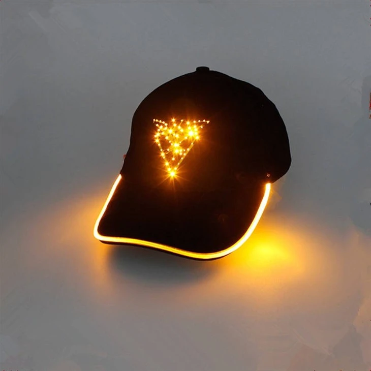 Chapéu de beisebol LED piscante El Wire Neon