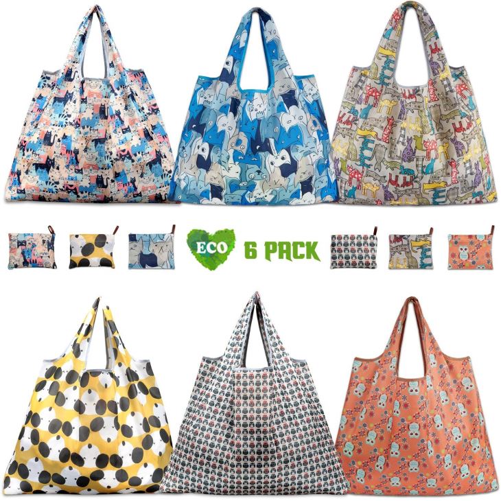 Sacola de compras dobrável-ecologicamente correta e reutilizável